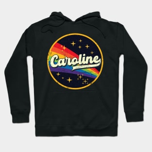 Caroline // Rainbow In Space Vintage Grunge-Style Hoodie